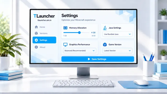TLauncher PC performance and memory settings